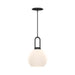 Alora Canada - One Light Pendant - Soji - Matte Black/Opal Matte Glass- Union Lighting Luminaires Decor