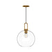 Alora Canada - One Light Pendant - Soji - Aged Gold/Clear Glass- Union Lighting Luminaires Decor