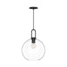Alora Canada - One Light Pendant - Soji - Clear Glass/Matte Black- Union Lighting Luminaires Decor