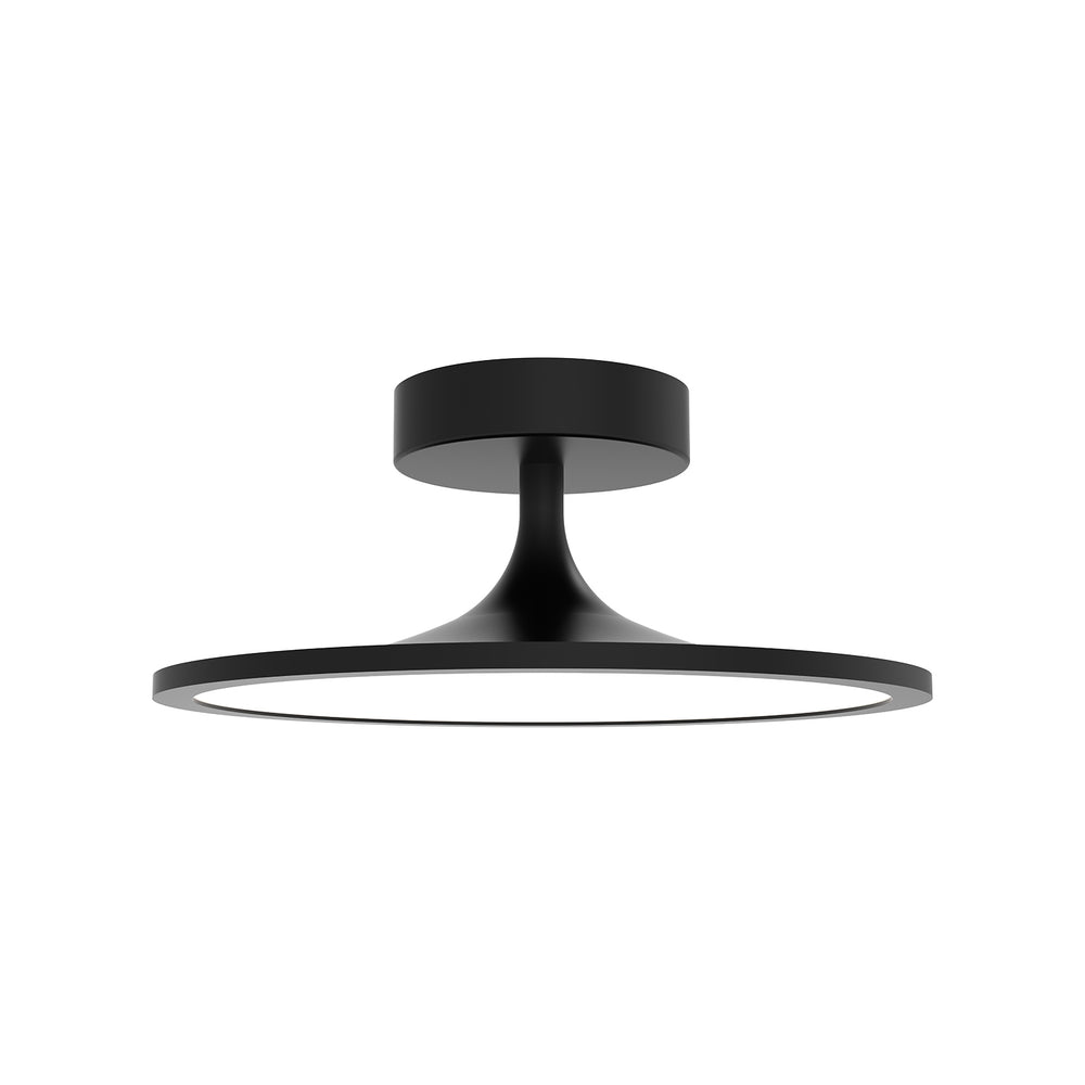Alora Canada - LED Semi Flush Mount - Issa - Matte Black- Union Lighting Luminaires Decor