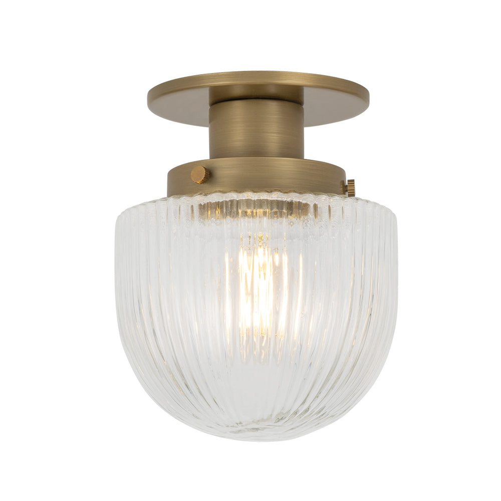 Troy Lighting Canada - One Light Flush Mount - Jar - Patina Brass- Union Lighting Luminaires Decor