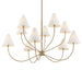 Troy Lighting Canada - Ten Light Chandelier - Evermore - Patina Brass- Union Lighting Luminaires Decor