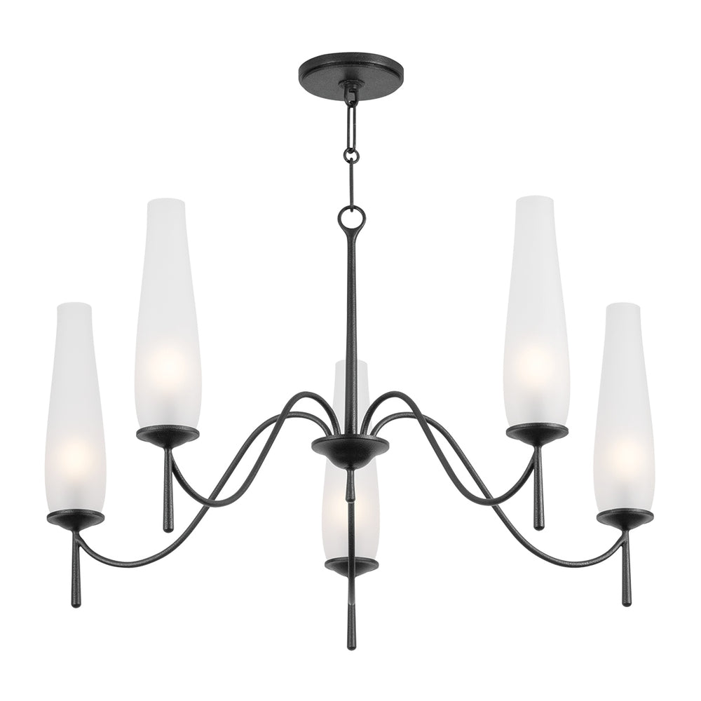 Troy Lighting Canada - Five Light Chandelier - Legacy - Forged Iron- Union Lighting Luminaires Decor