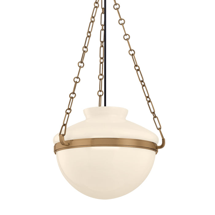 Troy Lighting Canada - One Light Pendant - Paradigm - Patina Brass- Union Lighting Luminaires Decor