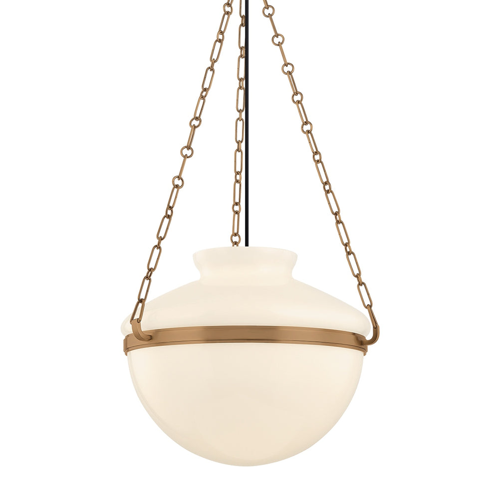 Troy Lighting Canada - One Light Pendant - Paradigm - Patina Brass- Union Lighting Luminaires Decor