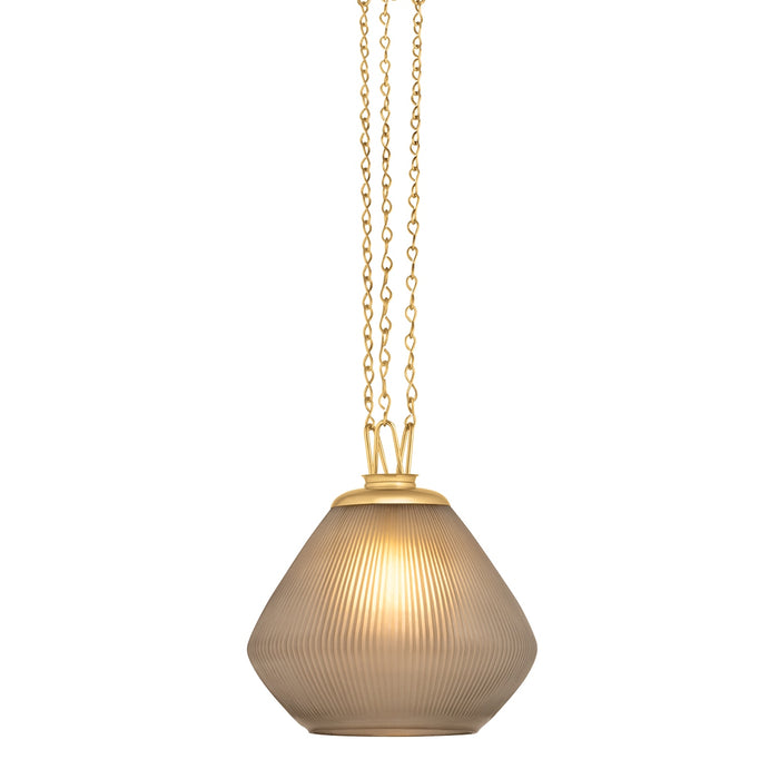 Corbett Lighting Canada - One Light Pendant - Saint Tropez - Vintage Brass- Union Lighting Luminaires Decor