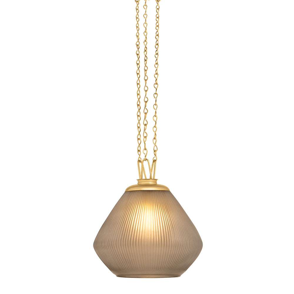 Corbett Lighting Canada - One Light Pendant - Saint Tropez - Vintage Brass- Union Lighting Luminaires Decor