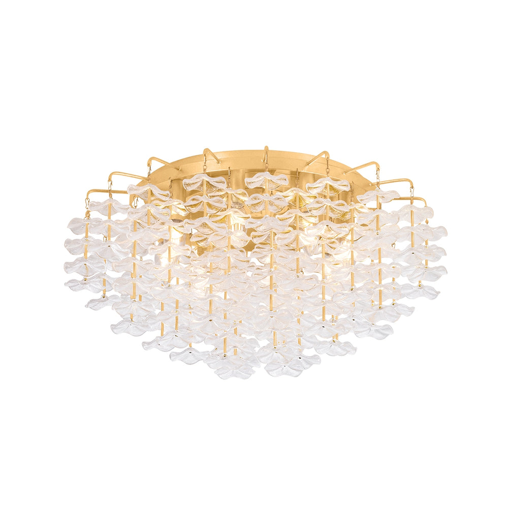 Corbett Lighting Canada - Eight Light Semi Flush Mount - Alsace - Vintage Gold Leaf- Union Lighting Luminaires Decor
