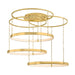 Corbett Lighting Canada - LED Chandelier - Chiasso - Vintage Polished Brass- Union Lighting Luminaires Decor