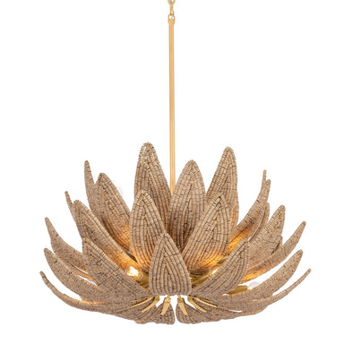 Corbett Lighting Canada - 14 Light Chandelier - Varanasi - Vintage Gold Leaf- Union Lighting Luminaires Decor
