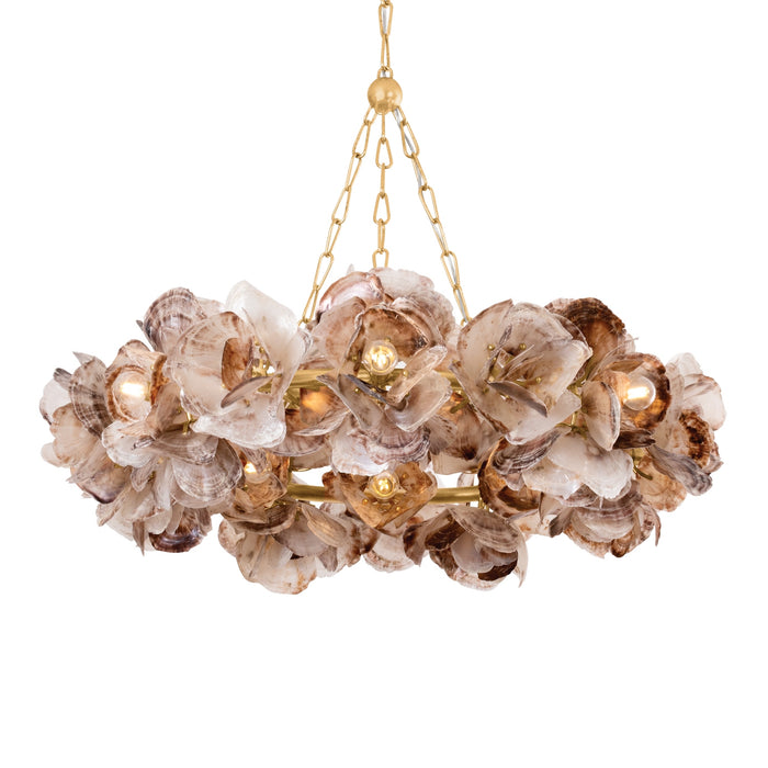 Corbett Lighting Canada - 14 Light Chandelier - Galle - Vintage Gold Leaf- Union Lighting Luminaires Decor