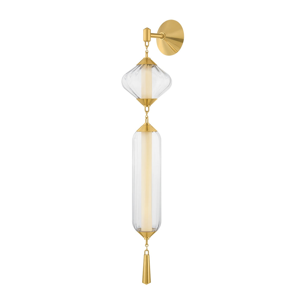 Corbett Lighting Canada - LED Wall Sconce - Fiorello - Vintage Polished Brass- Union Lighting Luminaires Decor