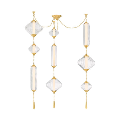 Corbett Lighting Canada - LED Chandelier - Fiorello - Vintage Polished Brass- Union Lighting Luminaires Decor