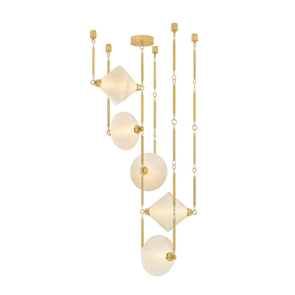 Corbett Lighting Canada - LED Chandelier - Solara - Vintage Polished Brass- Union Lighting Luminaires Decor