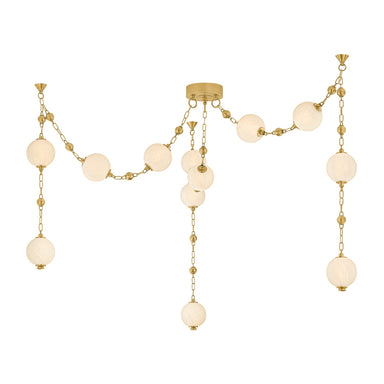 Corbett Lighting Canada - LED Chandelier - Corda - Vintage Brass- Union Lighting Luminaires Decor