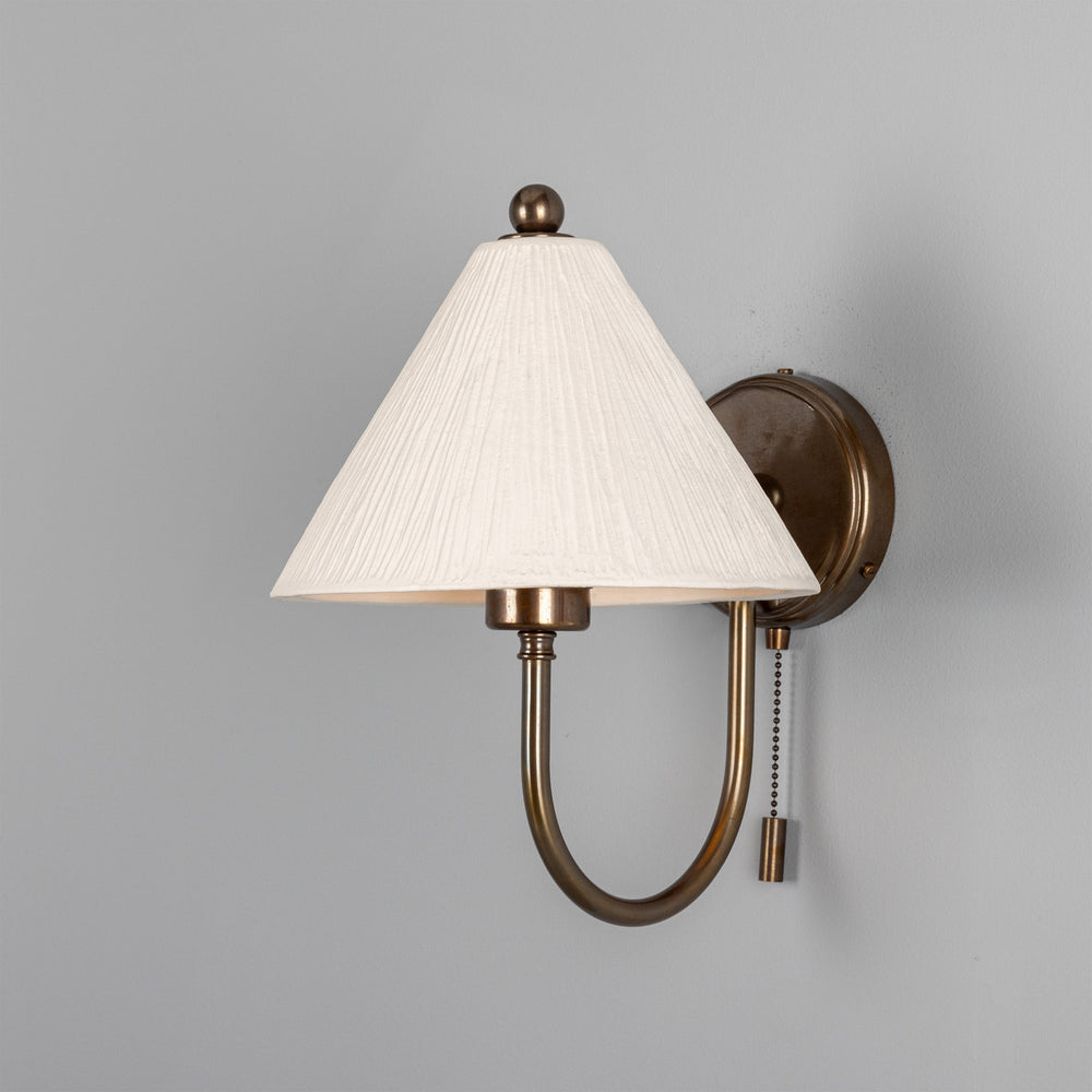 Mullan Lighting - One Light Wall Sconce - Tilia - Antique Brass- Union Lighting Luminaires Decor