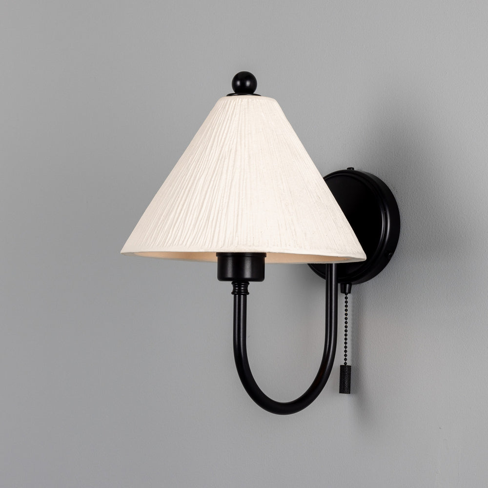 Mullan Lighting - One Light Wall Sconce - Tilia - Matt Black- Union Lighting Luminaires Decor
