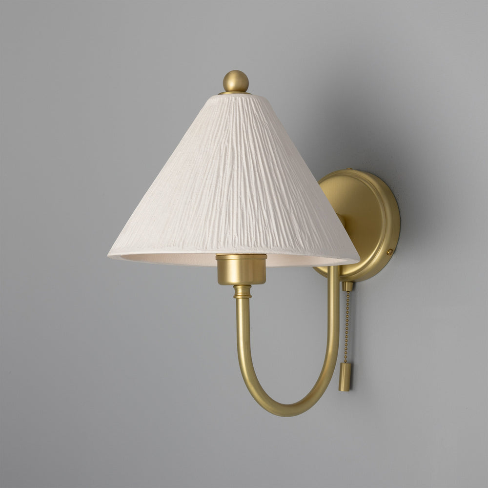 Mullan Lighting - One Light Wall Sconce - Tilia - Satin Brass- Union Lighting Luminaires Decor