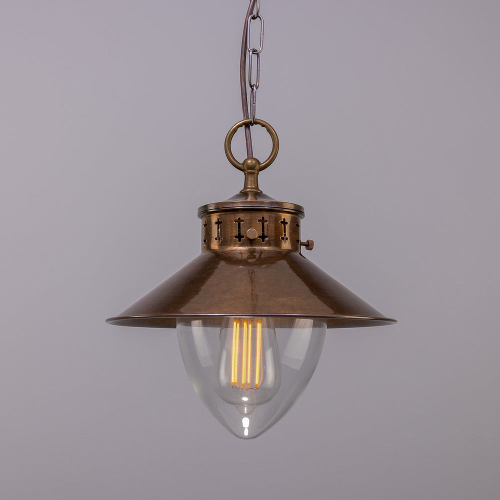 Mullan Lighting - One Light Pendant - Boyd - Antique Brass- Union Lighting Luminaires Decor