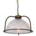 Mullan Lighting - One Light Pendant - Bousta - Antique Brass & Bronze Ring- Union Lighting Luminaires Decor