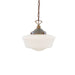 Mullan Lighting - One Light Pendant - Schoolhouse - Antique Brass- Union Lighting Luminaires Decor