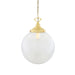 Mullan Lighting - One Light Pendant - Riad - Satin Brass- Union Lighting Luminaires Decor