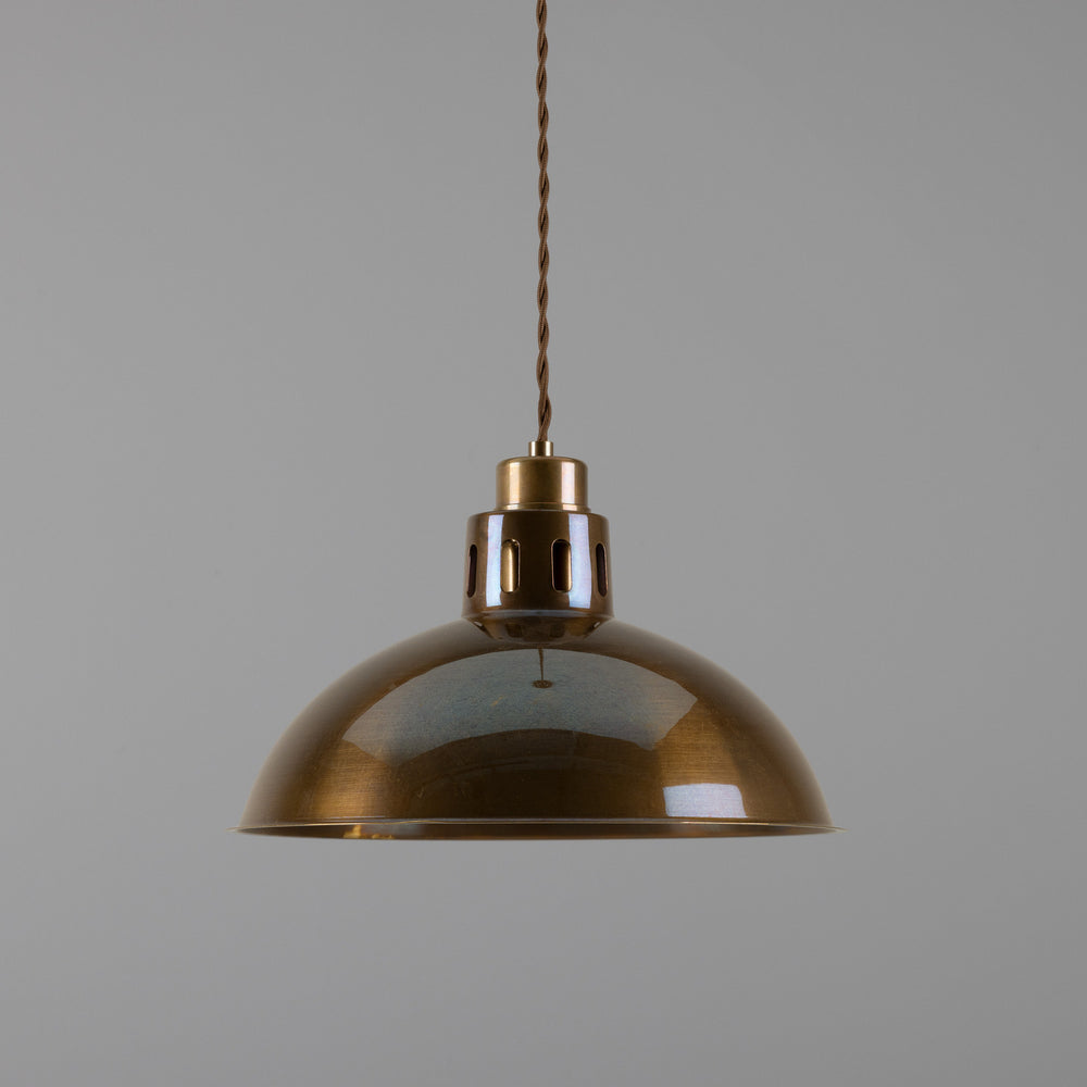 Mullan Lighting - One Light Pendant - Paris - Antique Brass- Union Lighting Luminaires Decor