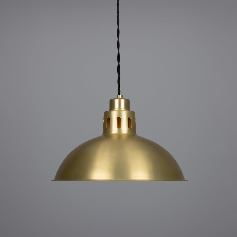 Mullan Lighting - One Light Pendant - Paris - Satin Brass- Union Lighting Luminaires Decor