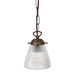Mullan Lighting - One Light Pendant - Gadar - Antique Brass- Union Lighting Luminaires Decor