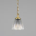 Mullan Lighting - One Light Pendant - Gadar - Satin Brass- Union Lighting Luminaires Decor