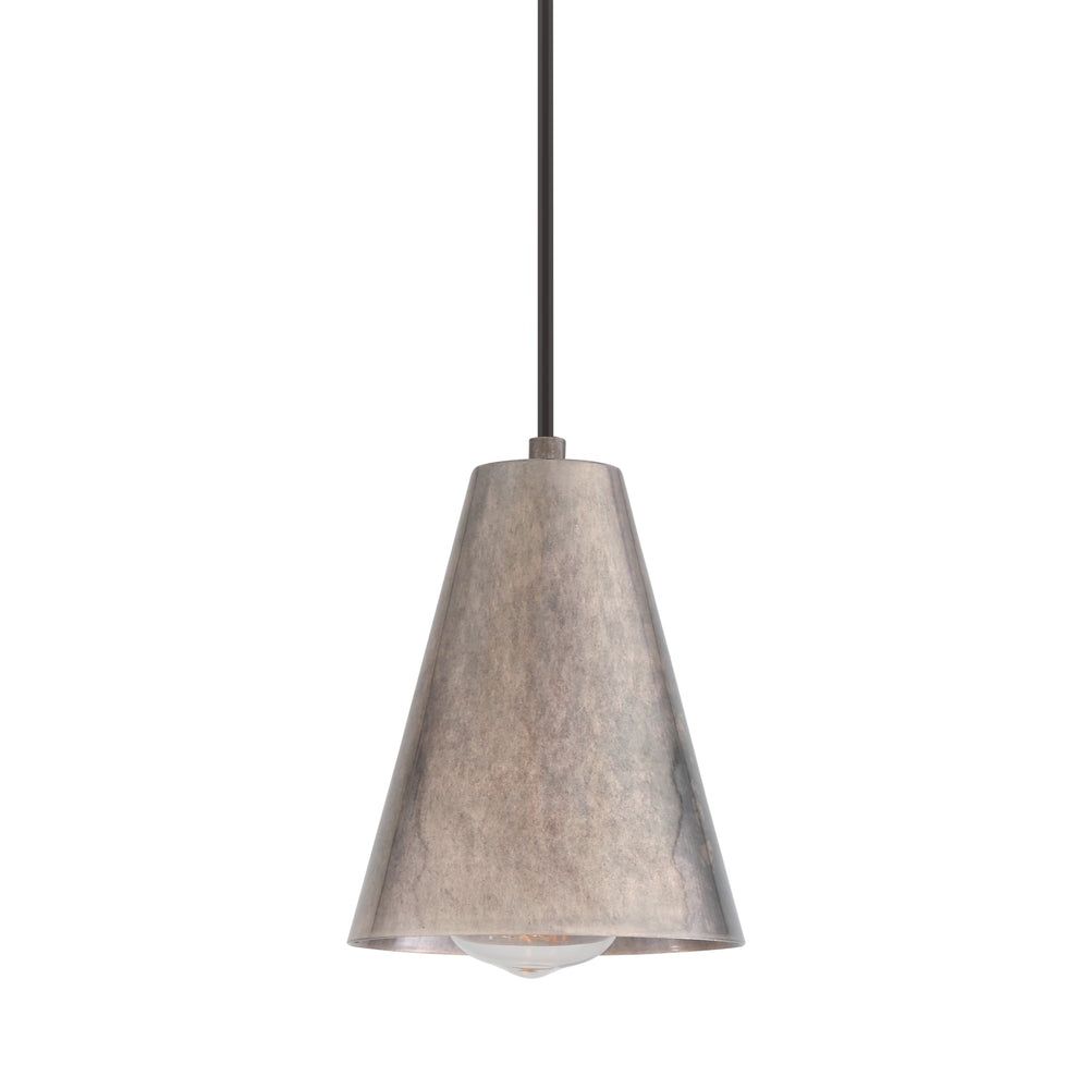 Mullan Lighting - One Light Pendant - Moya - Antique Silver- Union Lighting Luminaires Decor