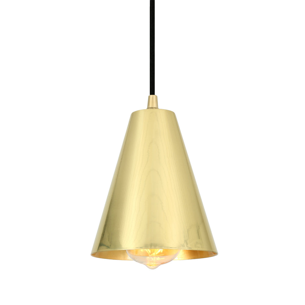 Mullan Lighting - One Light Pendant - Moya - Polished Brass- Union Lighting Luminaires Decor
