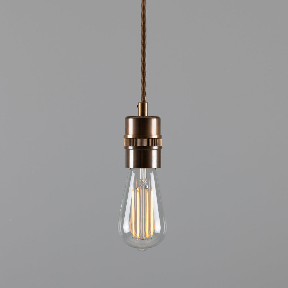 Mullan Lighting - One Light Pendant - Devon - Antique Brass- Union Lighting Luminaires Decor