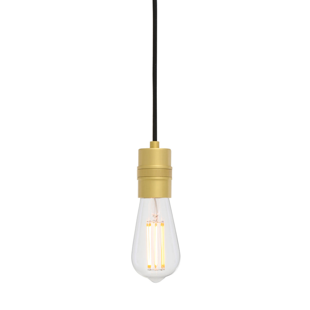 Mullan Lighting - One Light Pendant - Devon - Satin Brass- Union Lighting Luminaires Decor