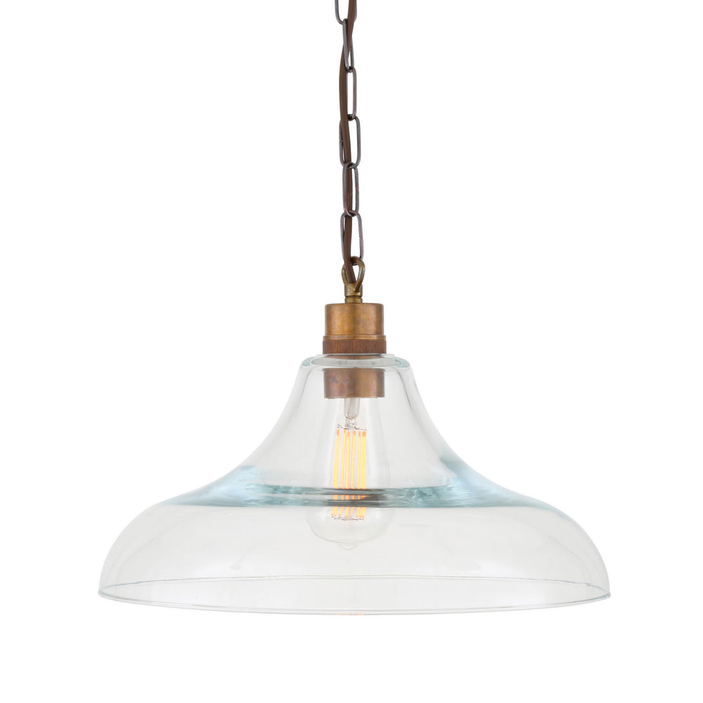 Mullan Lighting - One Light Pendant - Clifton - Antique Brass- Union Lighting Luminaires Decor