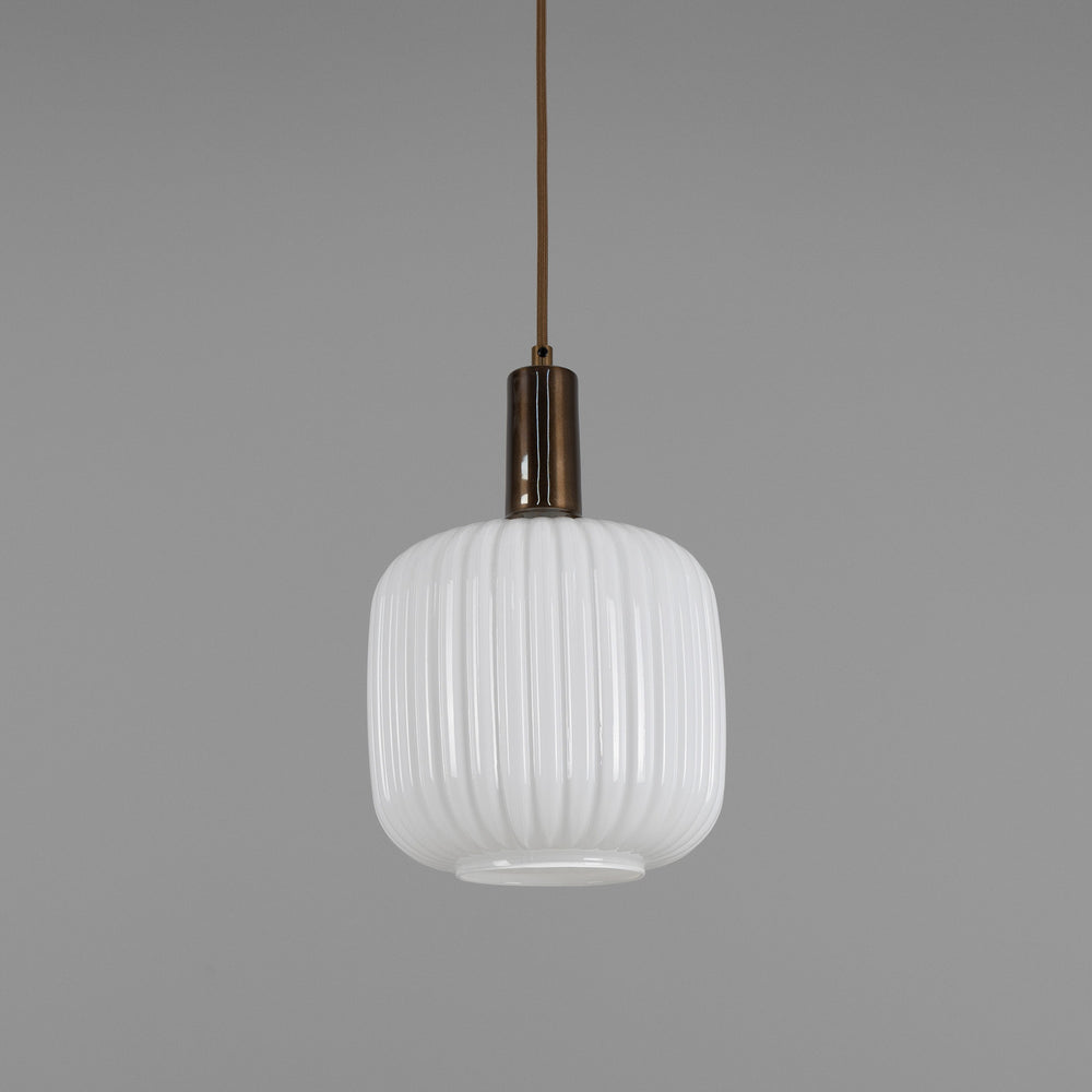 Mullan Lighting - One Light Pendant - Nahla - Antique Brass- Union Lighting Luminaires Decor