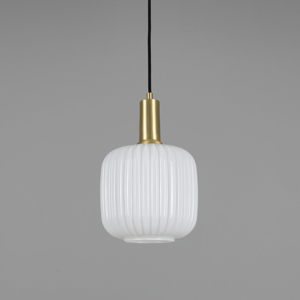 Mullan Lighting - One Light Pendant - Nahla - Satin Brass- Union Lighting Luminaires Decor
