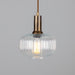 Mullan Lighting - One Light Pendant - Nehir - Antique Brass- Union Lighting Luminaires Decor