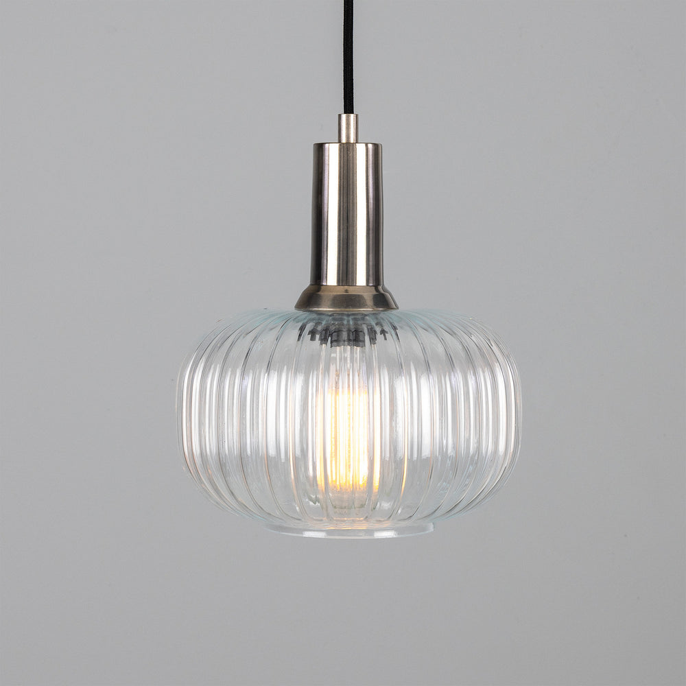 Mullan Lighting - One Light Pendant - Nehir - Antique Silver- Union Lighting Luminaires Decor