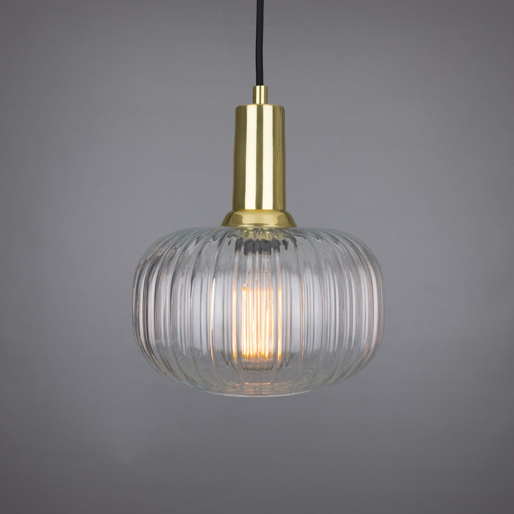 Mullan Lighting - One Light Pendant - Nehir - Polished Brass- Union Lighting Luminaires Decor