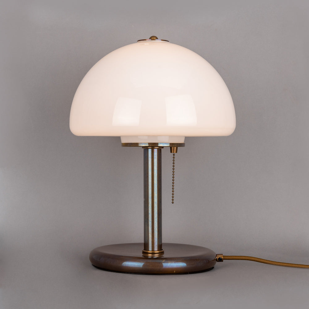 Mullan Lighting - One Light Table Lamp - Champignon - Antique Brass- Union Lighting Luminaires Decor