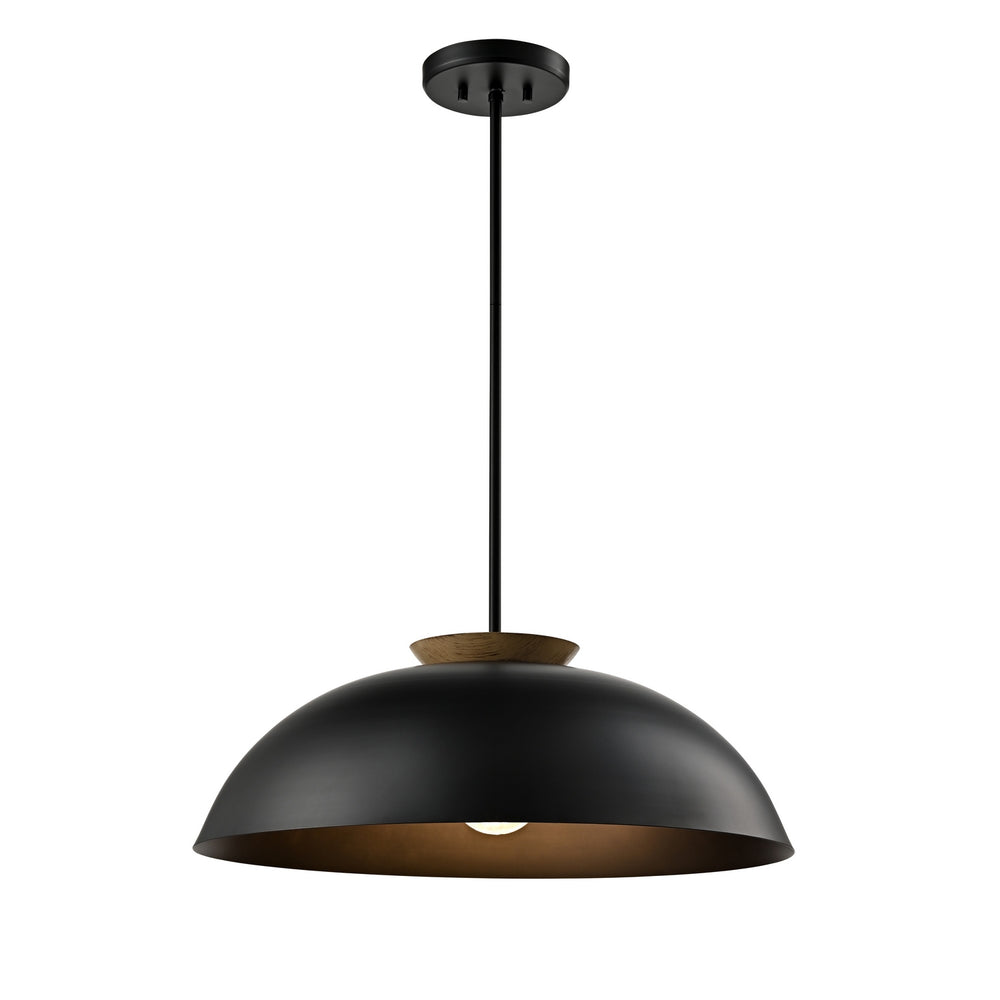 DVI Canada - One Light Dual Mount - Bergen - Ebony And Natural Wood- Union Lighting Luminaires Decor