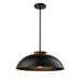 DVI Canada - One Light Dual Mount - Bergen - Ebony And Natural Wood- Union Lighting Luminaires Decor