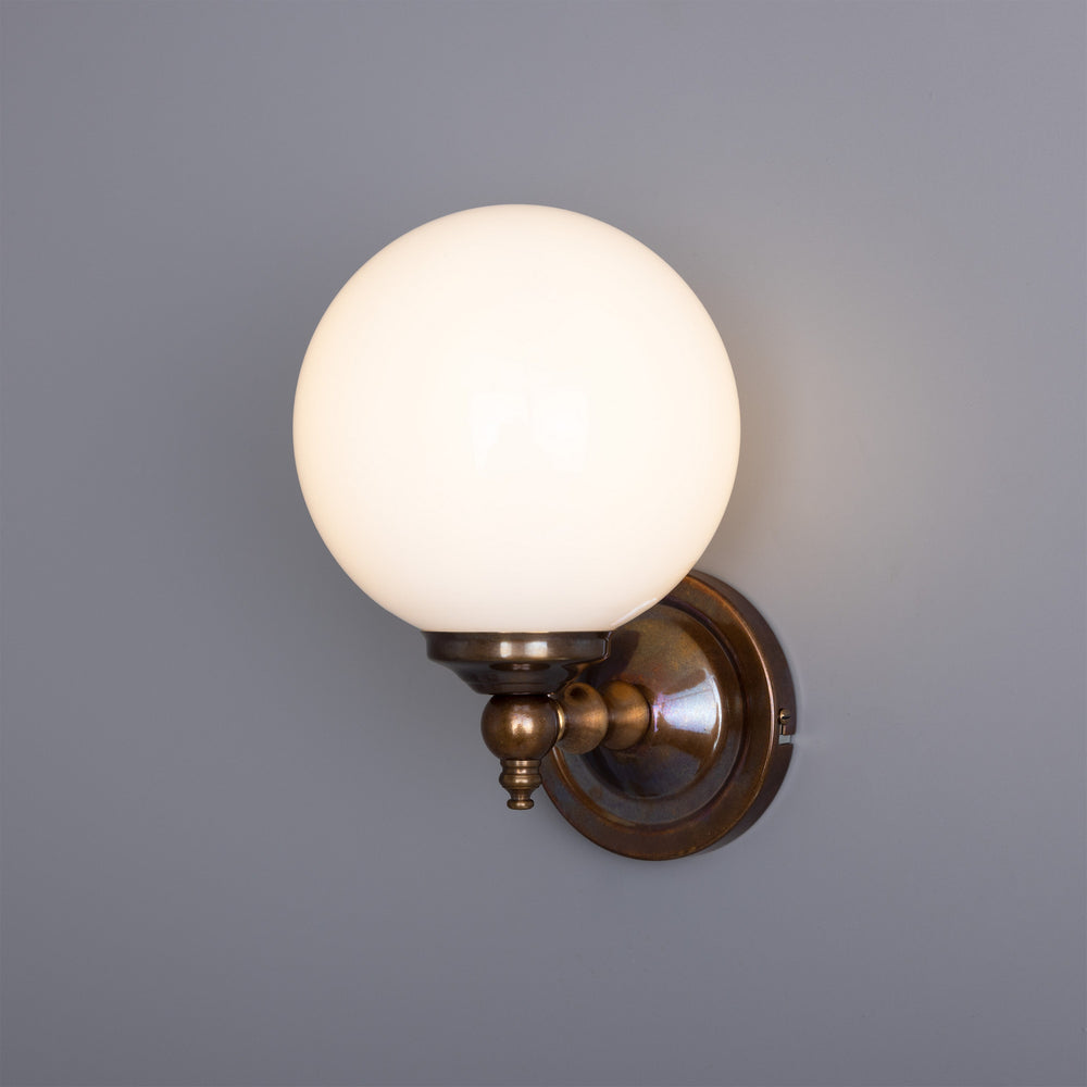 Mullan Lighting - One Light Wall Sconce - Cloghan - Antique Brass- Union Lighting Luminaires Decor