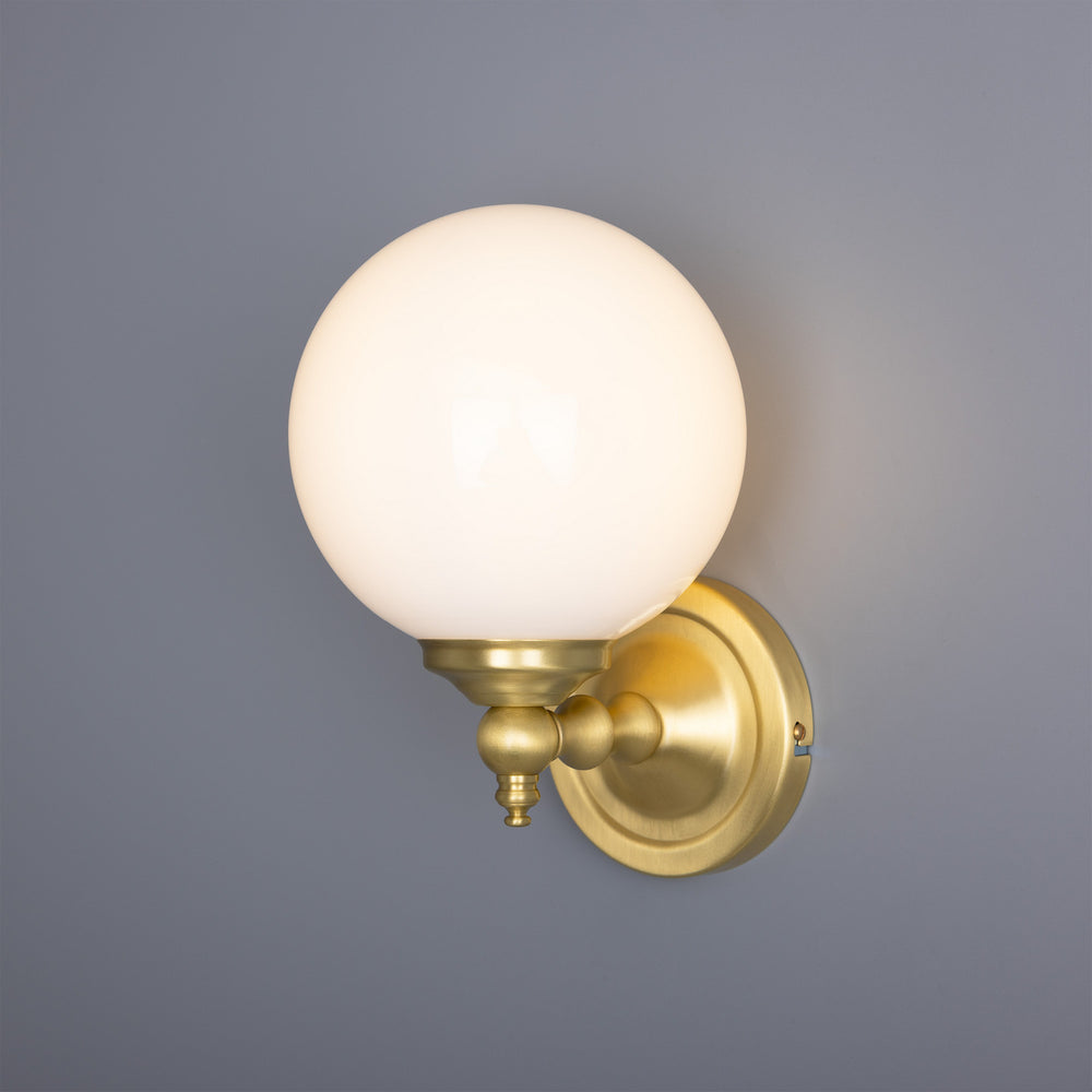 Mullan Lighting - One Light Wall Sconce - Cloghan - Satin Brass- Union Lighting Luminaires Decor
