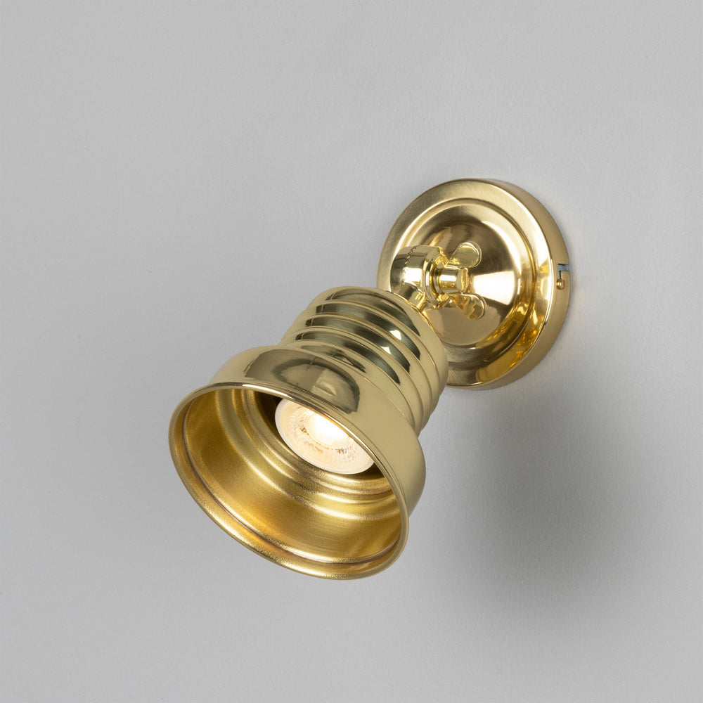 Mullan Lighting - One Light Spot Light - Sucre - Polished Brass- Union Lighting Luminaires Decor