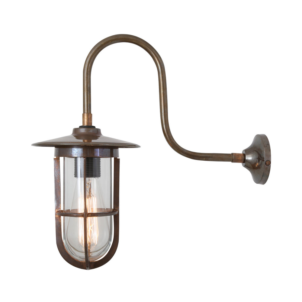 Mullan Lighting - One Light Wall Sconce - Fabo - Antique Brass- Union Lighting Luminaires Decor