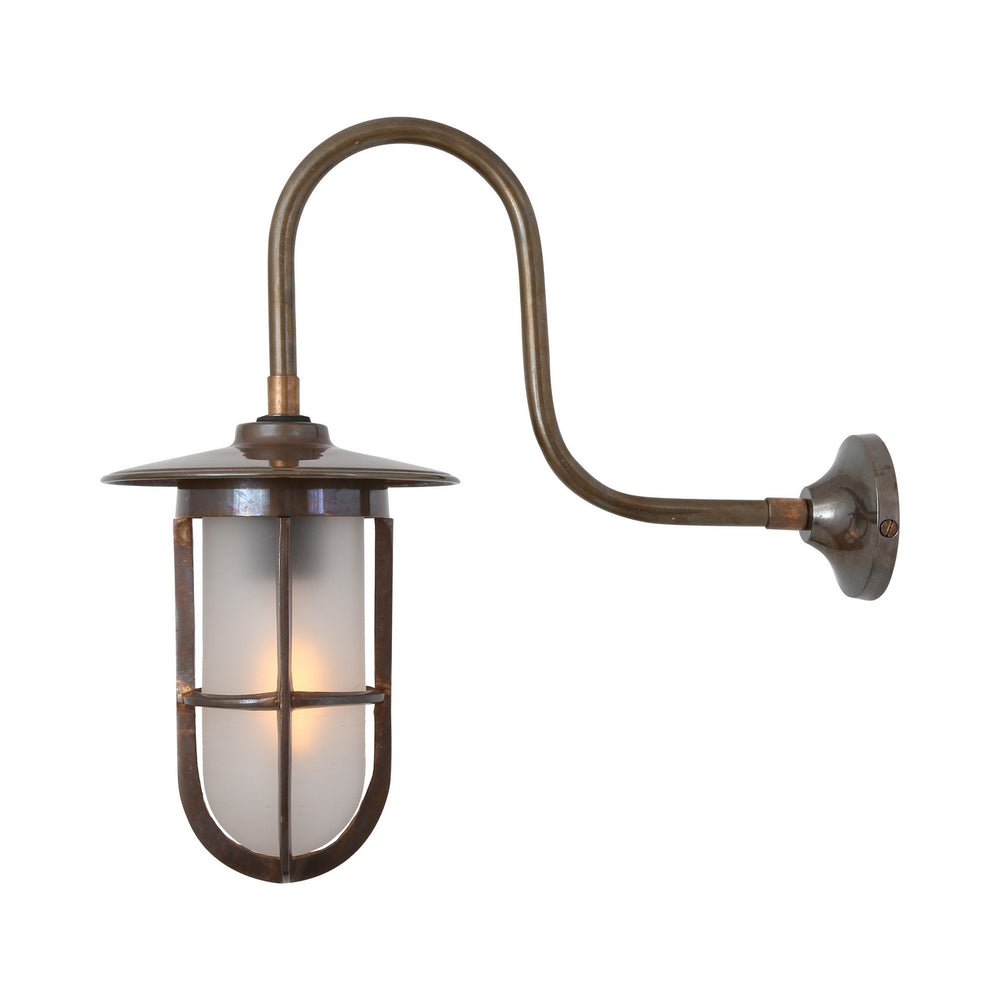 Mullan Lighting - One Light Wall Sconce - Fabo - Antique Brass- Union Lighting Luminaires Decor