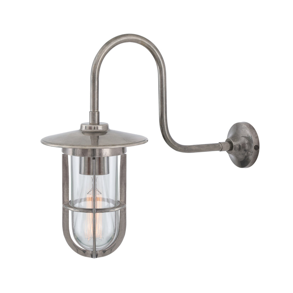 Mullan Lighting - One Light Wall Sconce - Fabo - Antique Silver- Union Lighting Luminaires Decor