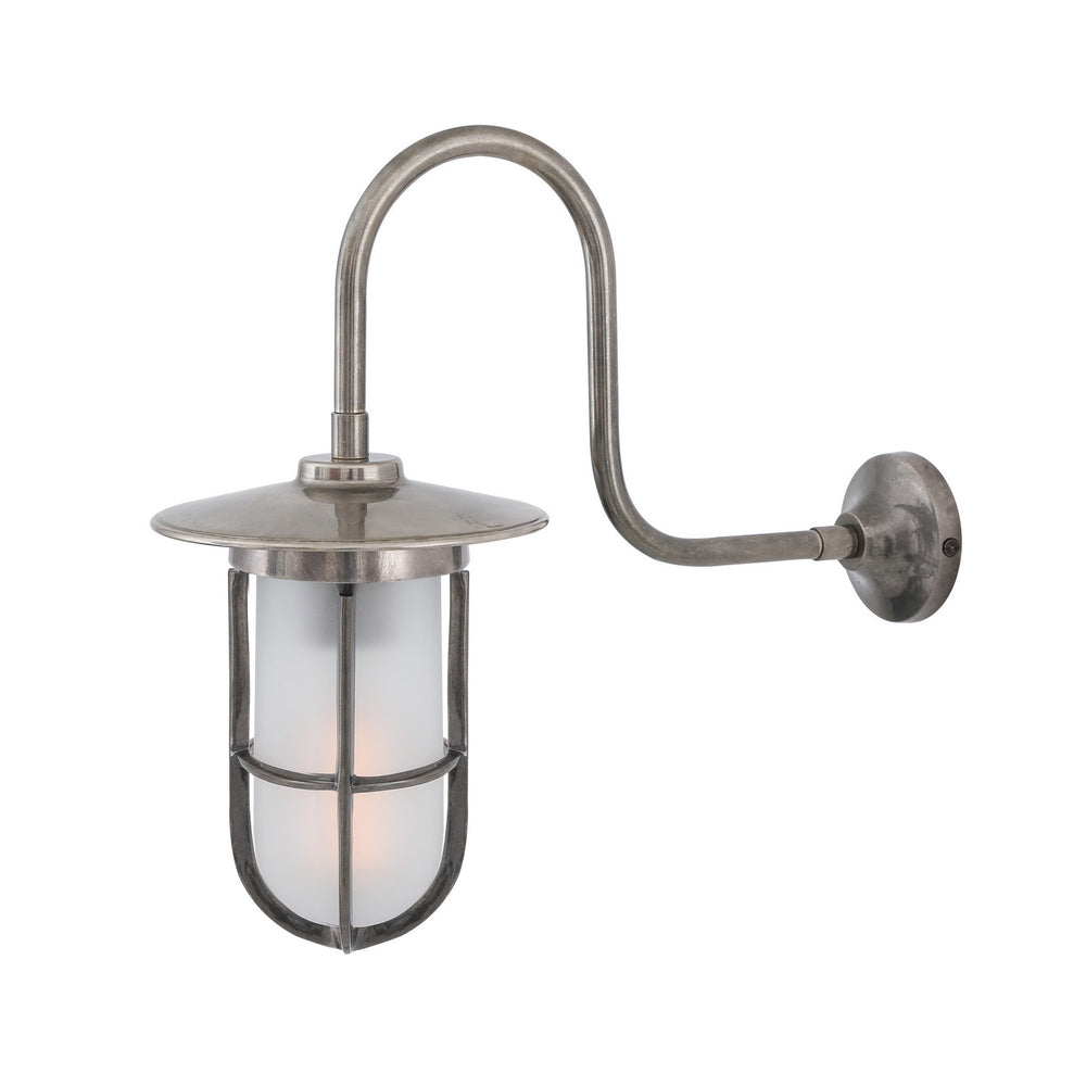 Mullan Lighting - One Light Wall Sconce - Fabo - Antique Silver- Union Lighting Luminaires Decor